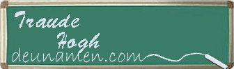 Traude Hogh Visitenkarte